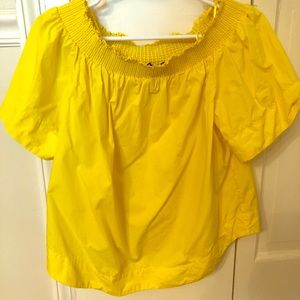 J Crew Off the Shoulder Shirt